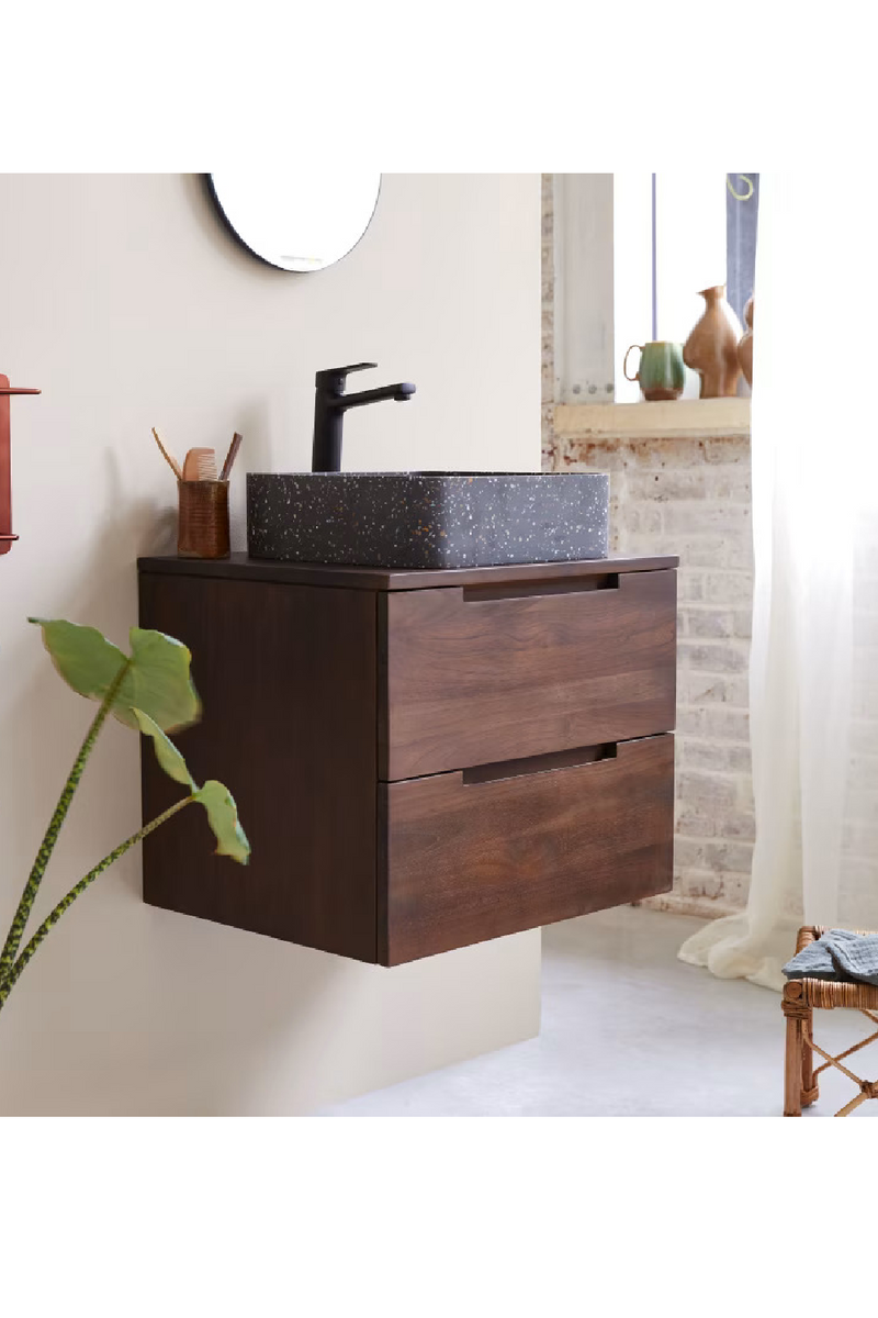 Contemporary Teak Vanity Unit | Tikamoon Romeo | Oroatrade.com