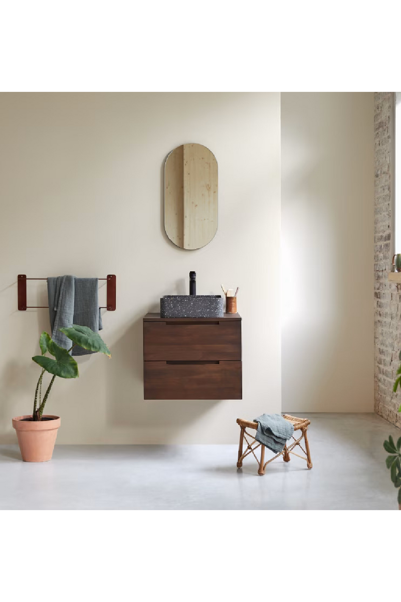 Contemporary Teak Vanity Unit | Tikamoon Romeo | Oroatrade.com