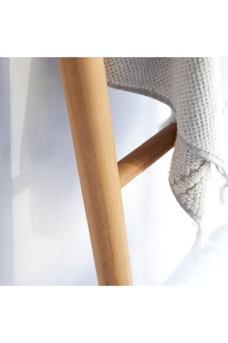 Asymmetrical Solid Teak Towel Rack | Tikamoon Carla | Oroatrade.com