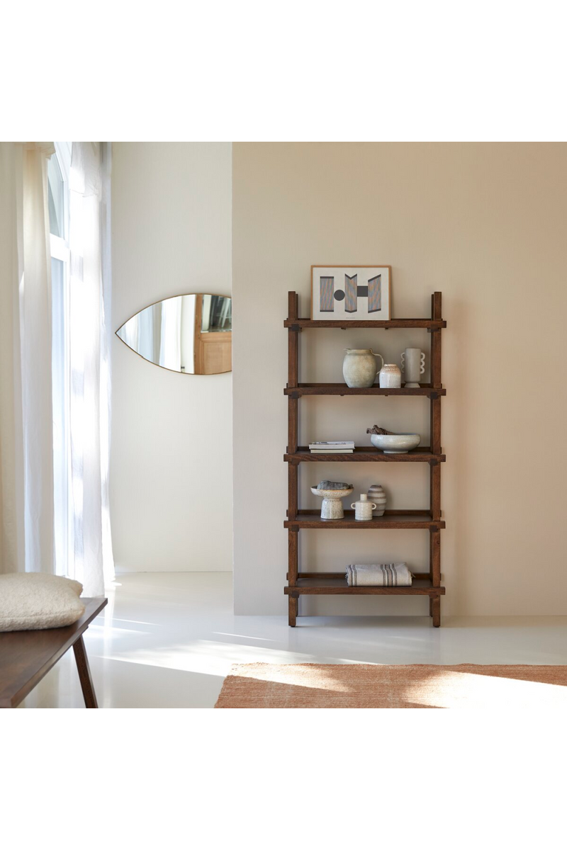 Solid Mango Ladder Bookcase | Tikamoon Arko | Oroatrade.com