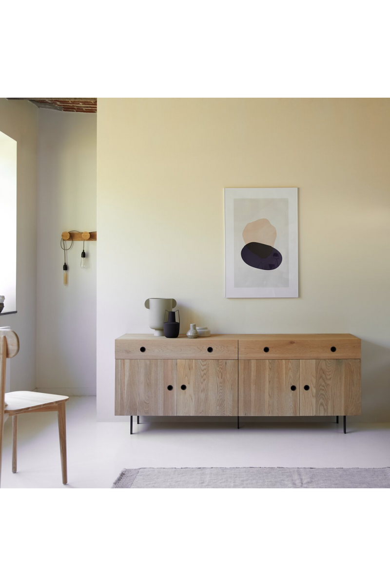 Modern Minimalist Oak Sideboard | Tikamoon Jeanne | Oroatrade.com