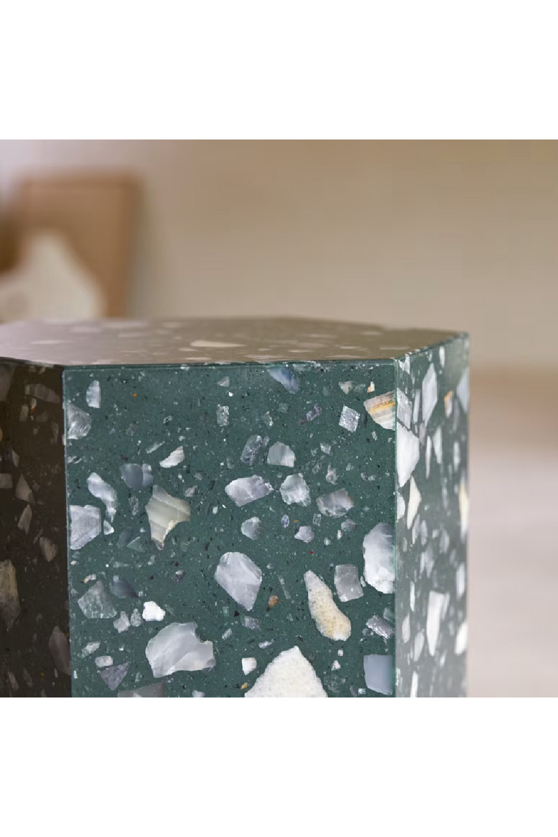 Hexagonal Terrazzon End Table | Tikamoon Zoé