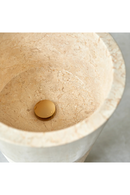 Cream Marble Conical Sink | Tikamoon Koni | Oroatrade.com