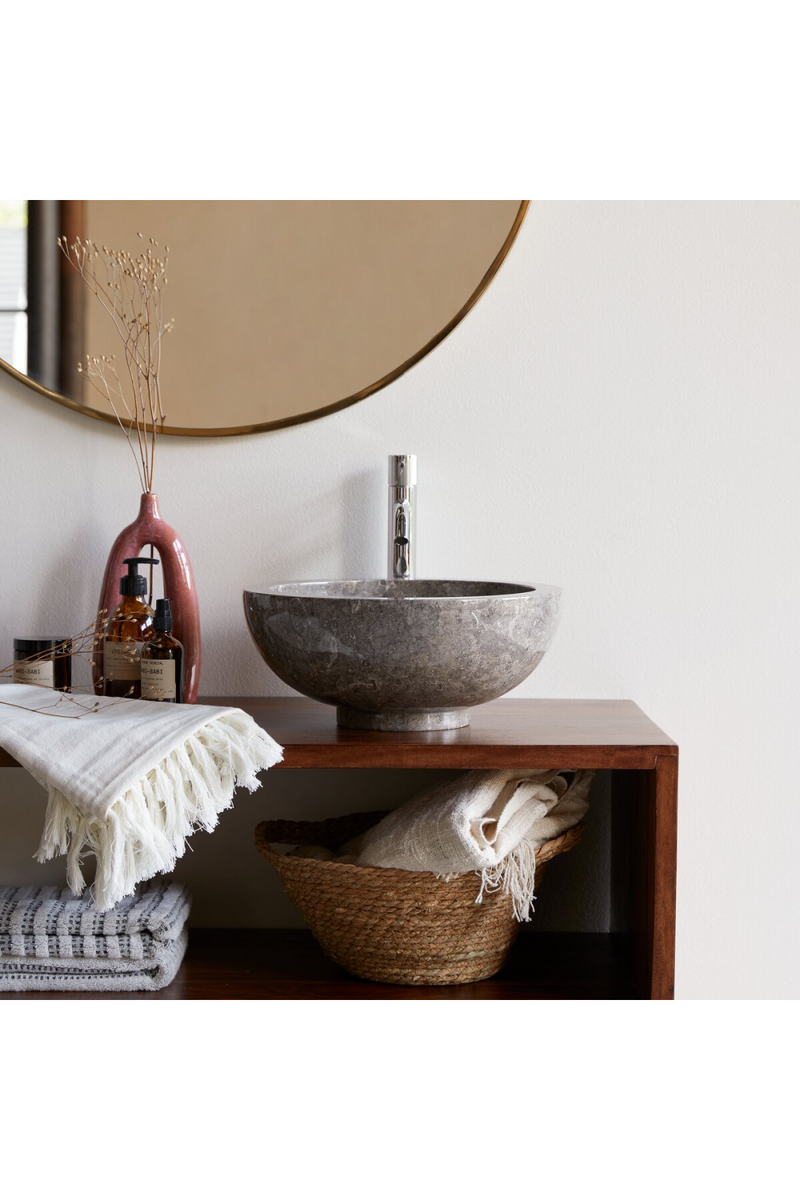 Gray Marble Bathroom Sink | Tikamoon Bahya | Oroatrade.com
