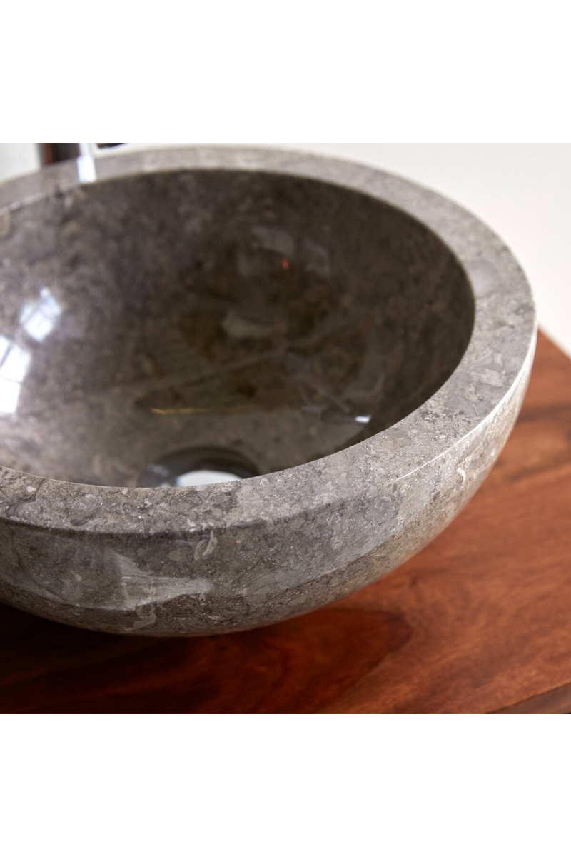 Gray Marble Bathroom Sink | Tikamoon Bahya | Oroatrade.com
