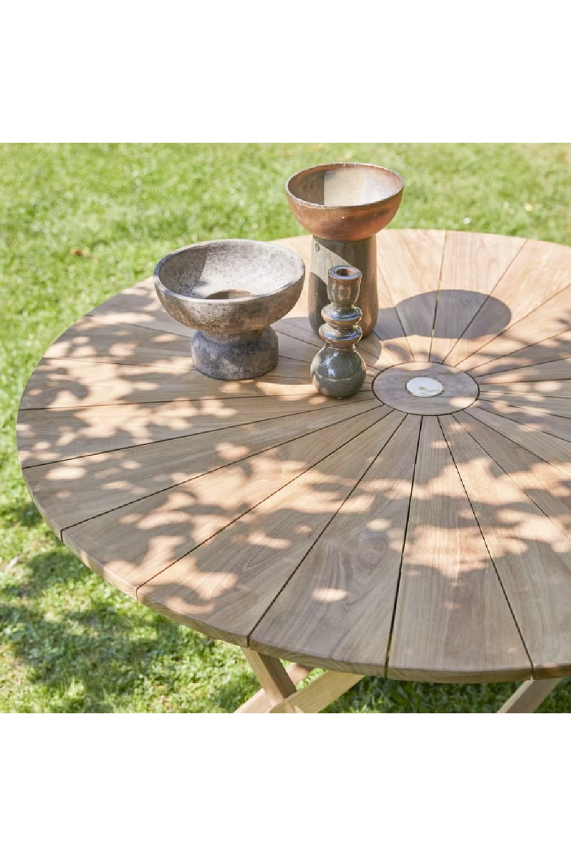 Solid Teak Outdoor Table | Tikamoon Andria | Oroatrade.com