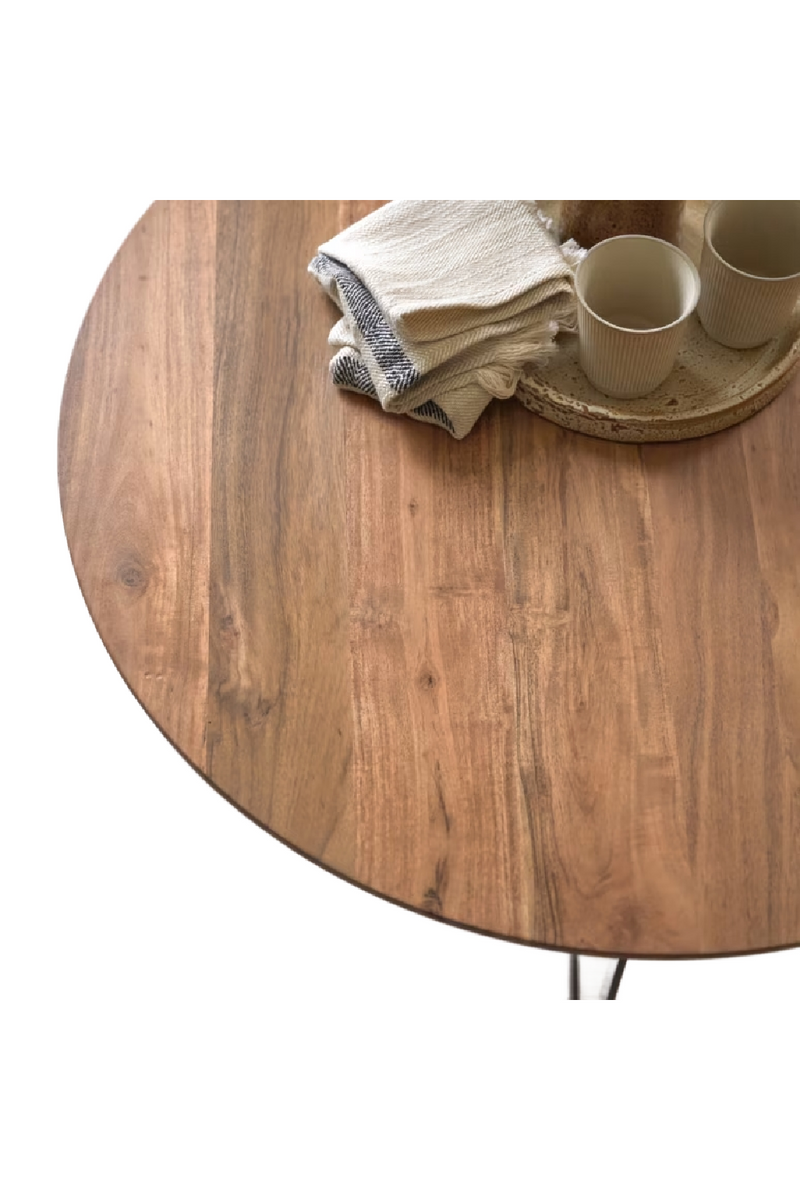 Round Acacia Coffee Table | Tikamoon Temis | Oroatrade.com