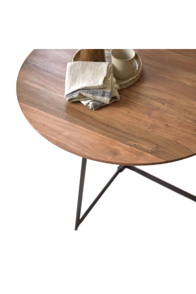 Round Acacia Coffee Table | Tikamoon Temis | Oroatrade.com