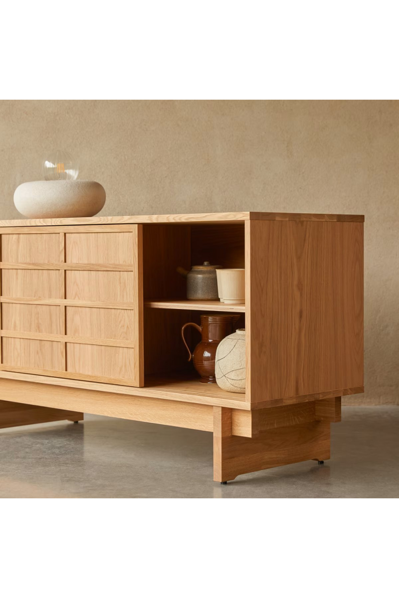 Solid Oak Japandi Sideboard | Tikamoon Miu | Oroatrade.com