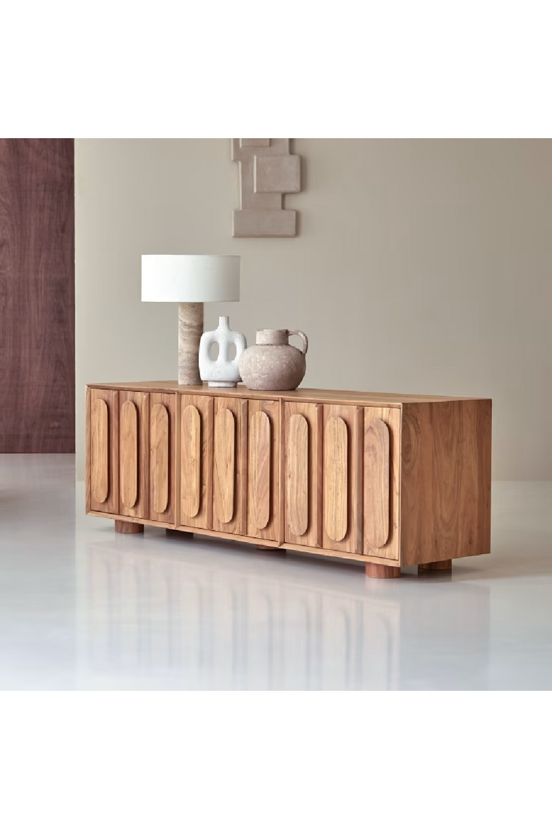 Solid Acacia TV Stand | Tikamoon Olga | Oroatrade.com