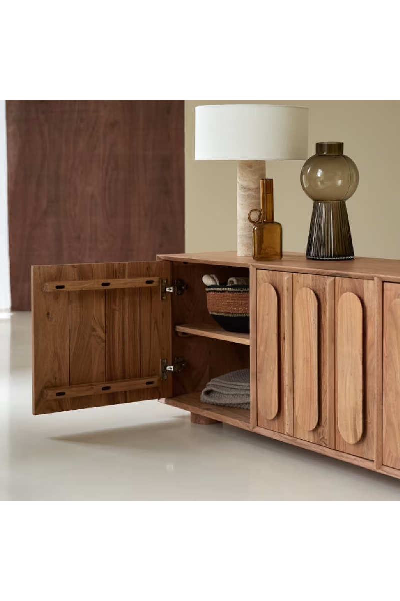 Solid Acacia TV Stand | Tikamoon Olga | Oroatrade.com