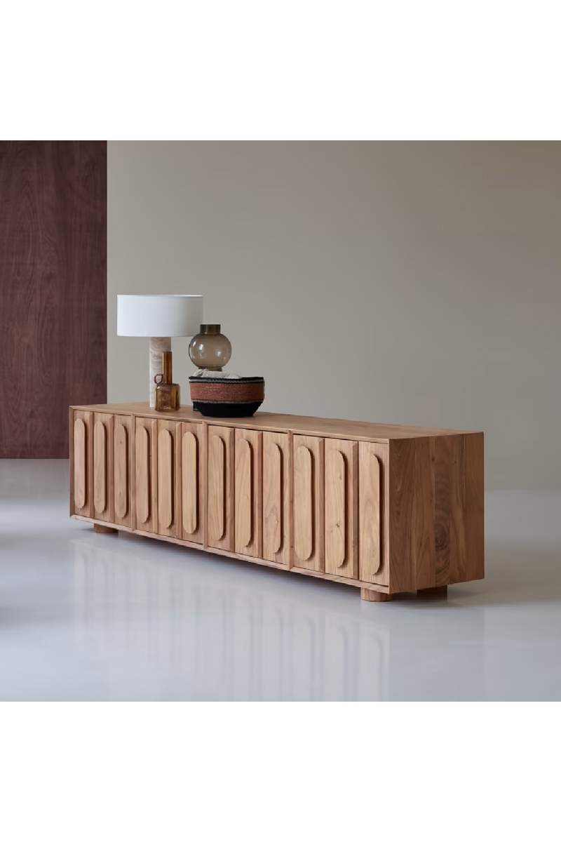 Solid Acacia TV Stand | Tikamoon Olga | Oroatrade.com