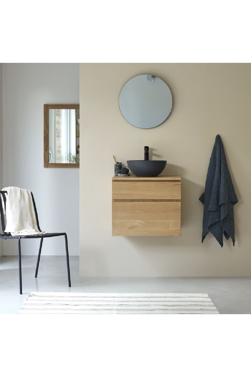 Oak Wall-Mounted Vanity Unit | Tikamoon Jacob | Oroatrade.com