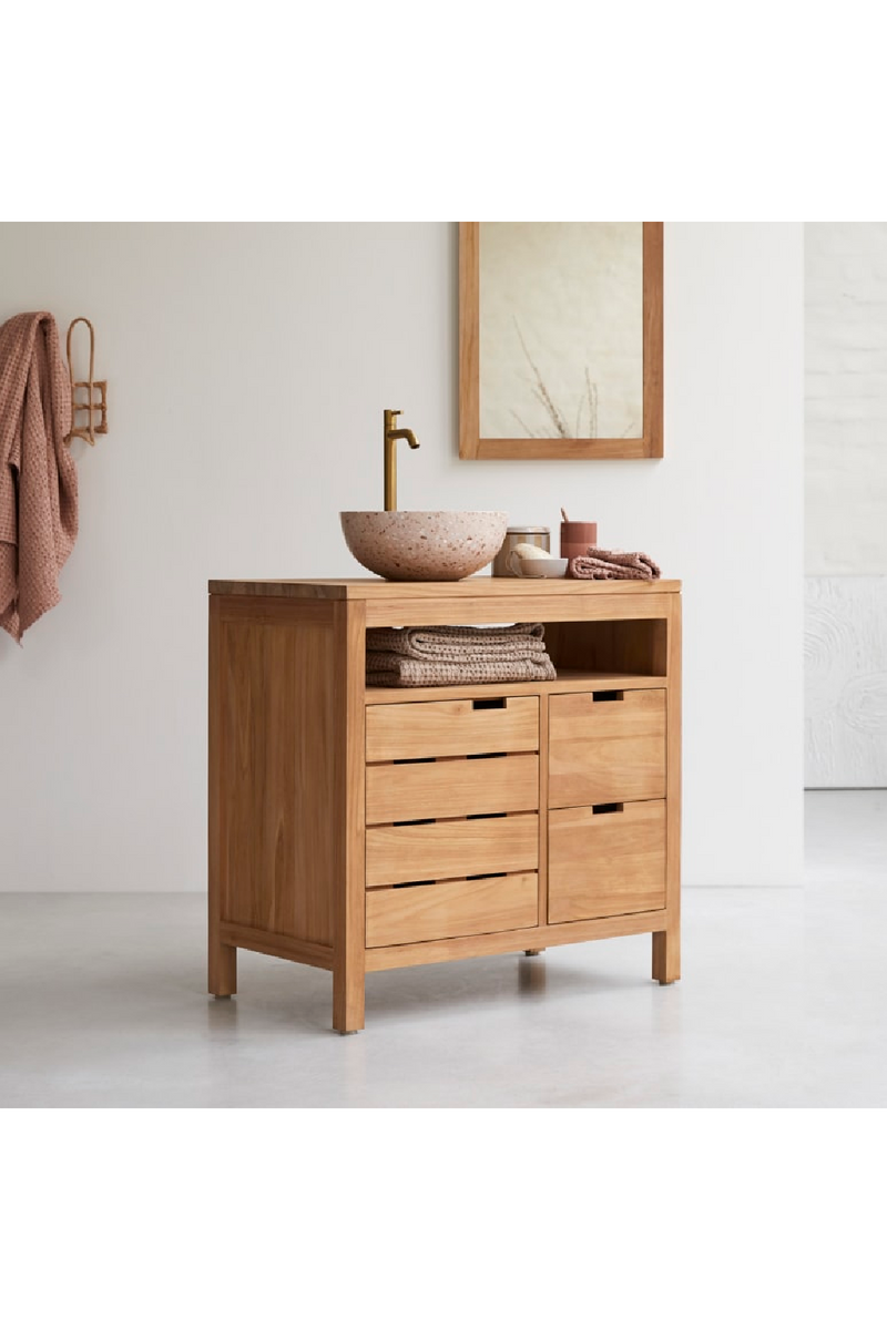 Solid Teak Vanity Unit | Tikamoon Serena | Oroatrade.com