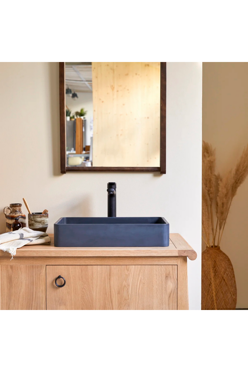 Rectangular Contemporary Bathroom Sink | Tikamoon Iris