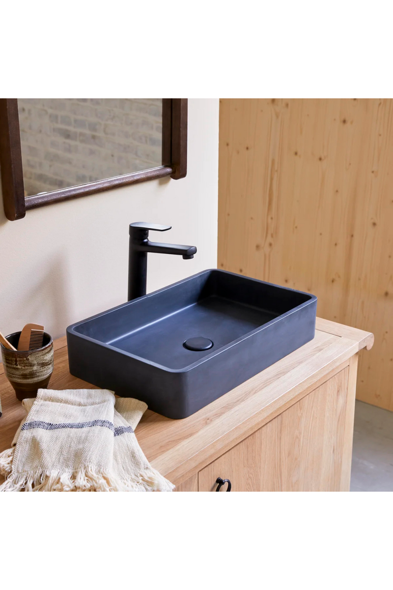 Rectangular Contemporary Bathroom Sink | Tikamoon Iris