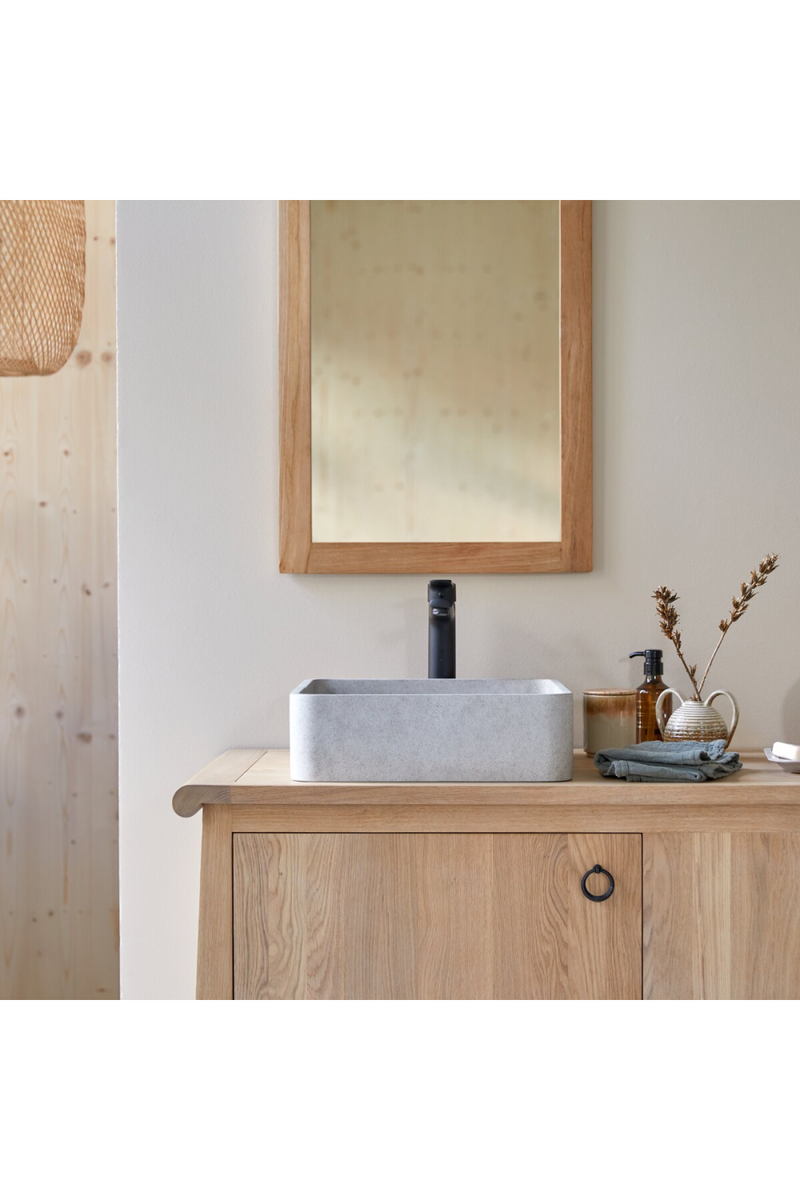 Square Industrial-Style Bathroom Sink | Tikamoon Thaïs | Oroatrade.com