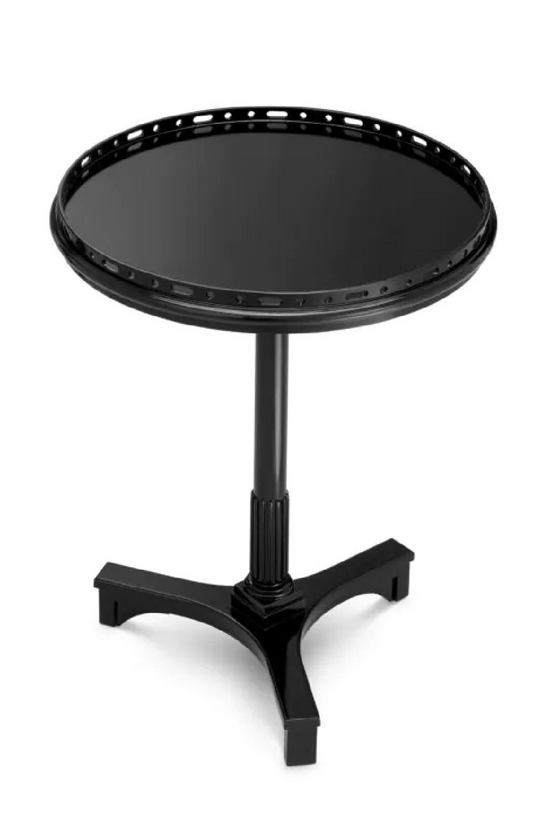 Black Column Base Side Table | Eichholtz Roentgen | Oroatrade.com