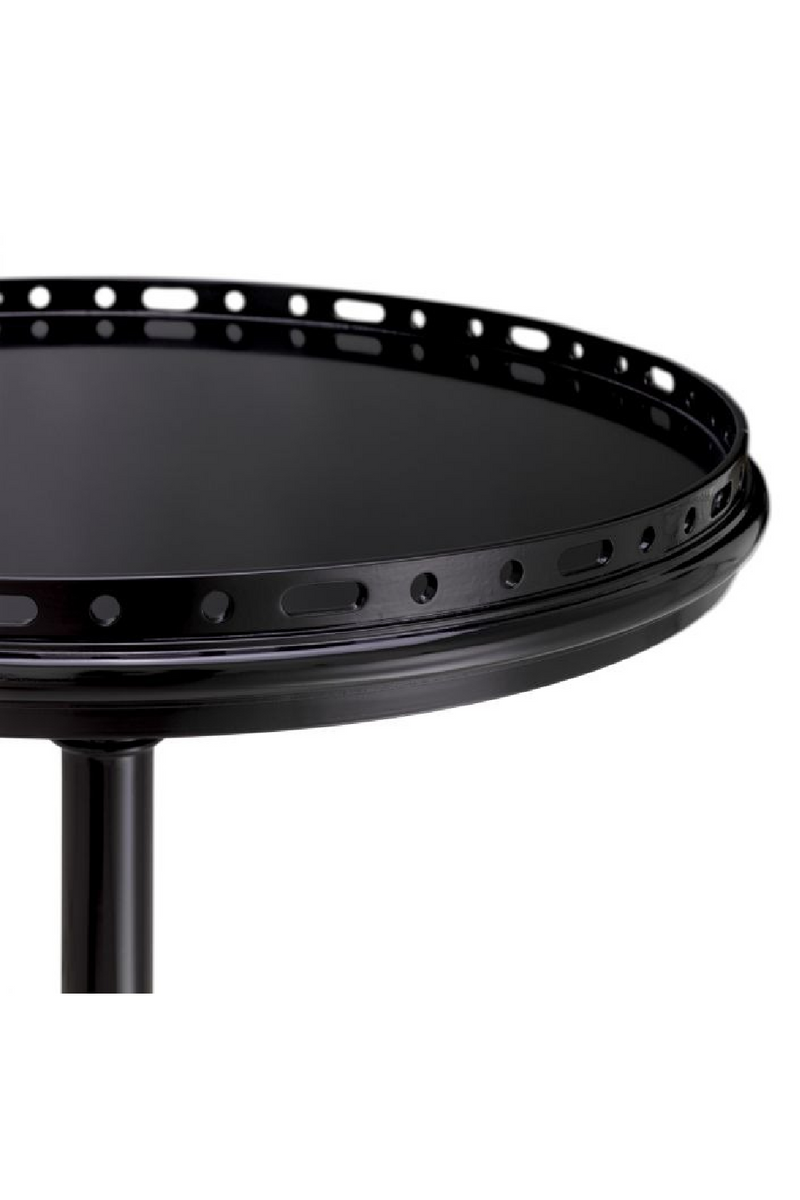Black Column Base Side Table | Eichholtz Roentgen | Oroatrade.com