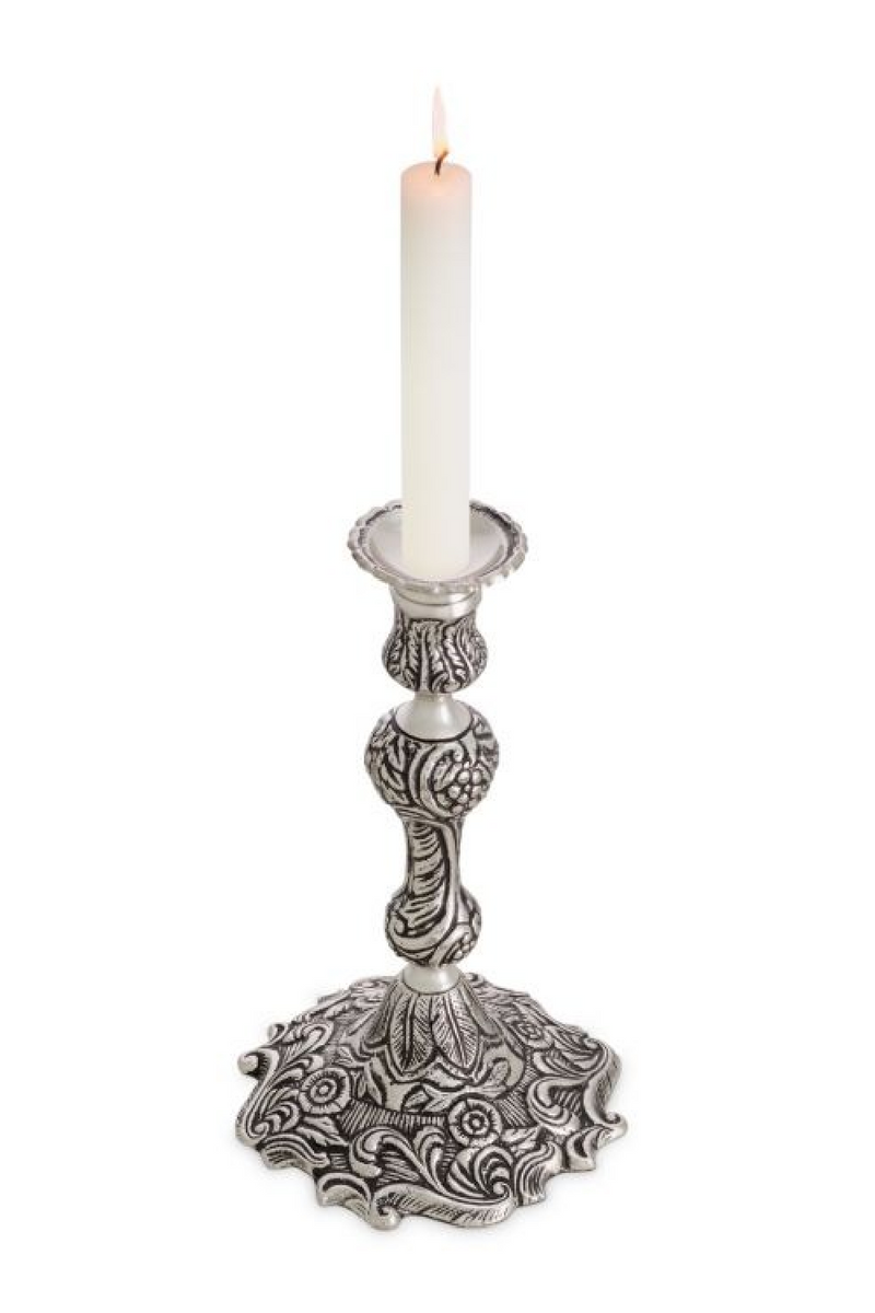 Antique Silver Candle Holder | The Met x Eichholtz | Oroatrade.com