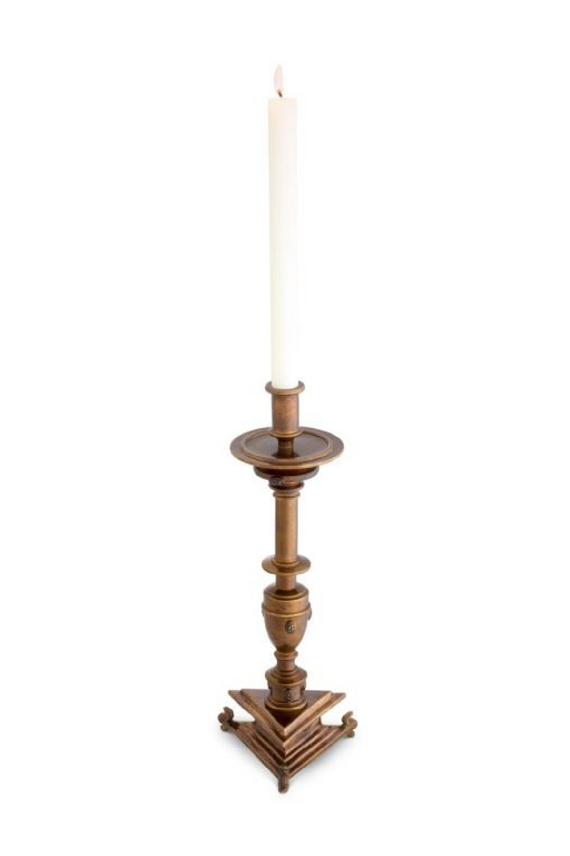 Antique Gold Candle Holder | The Met x Eichholtz Philip | Oroatrade.com