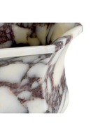 White Marble Pedestal Vase | Eichholtz Bennington | Oroatrade.com