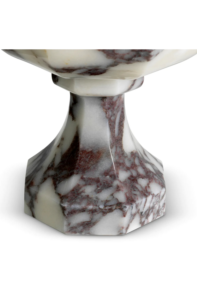 White Marble Pedestal Vase | Eichholtz Bennington | Oroatrade.com