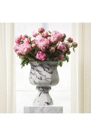 White Marble Pedestal Vase | Eichholtz Bennington | Oroatrade.com