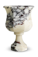 White Marble Pedestal Vase | Eichholtz Bennington | Oroatrade.com