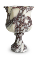 White Marble Pedestal Vase | Eichholtz Bennington | Oroatrade.com