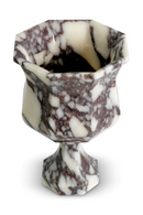 White Marble Pedestal Vase | Eichholtz Bennington | Oroatrade.com