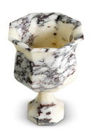 White Marble Pedestal Vase | Eichholtz Bennington | Oroatrade.com