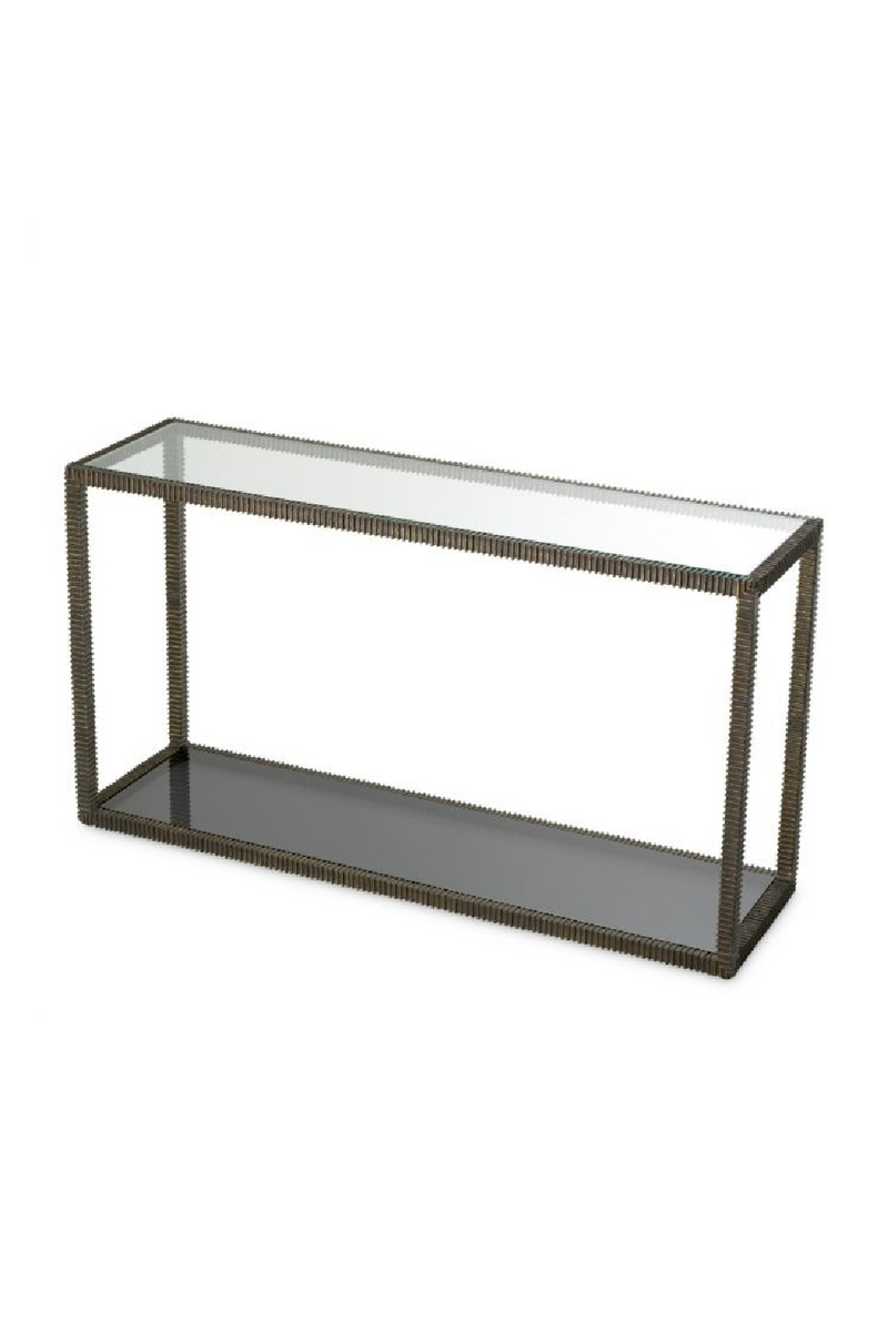 Bronze Frame Glass Console Table | The Met x Eichholtz | Oroatrade.com