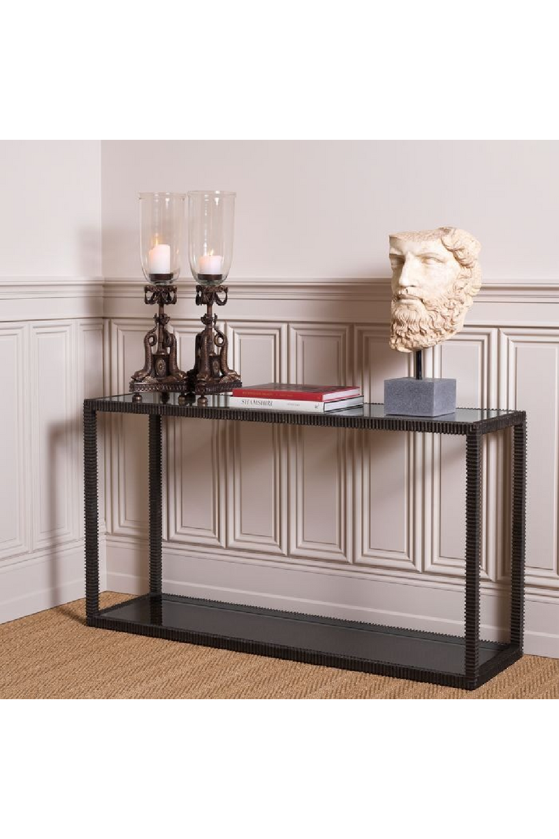 Bronze Frame Glass Console Table | The Met x Eichholtz | Oroatrade.com