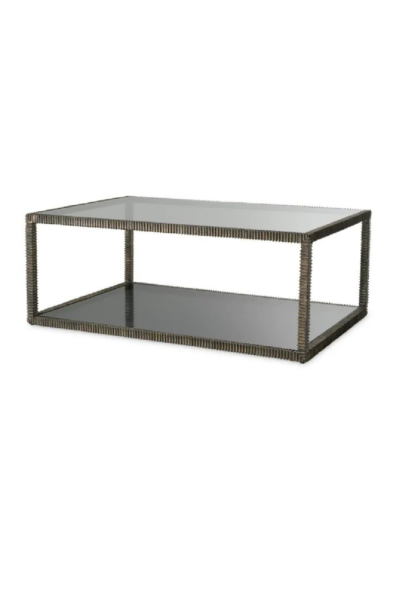 Bronze Framed Glass Coffee Table | Eichholtz Bethesda | Oroatrade.com