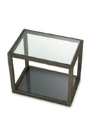 Bronze Framed Glass Side Table | Eichholtz Bethesda | Oroatrade.com