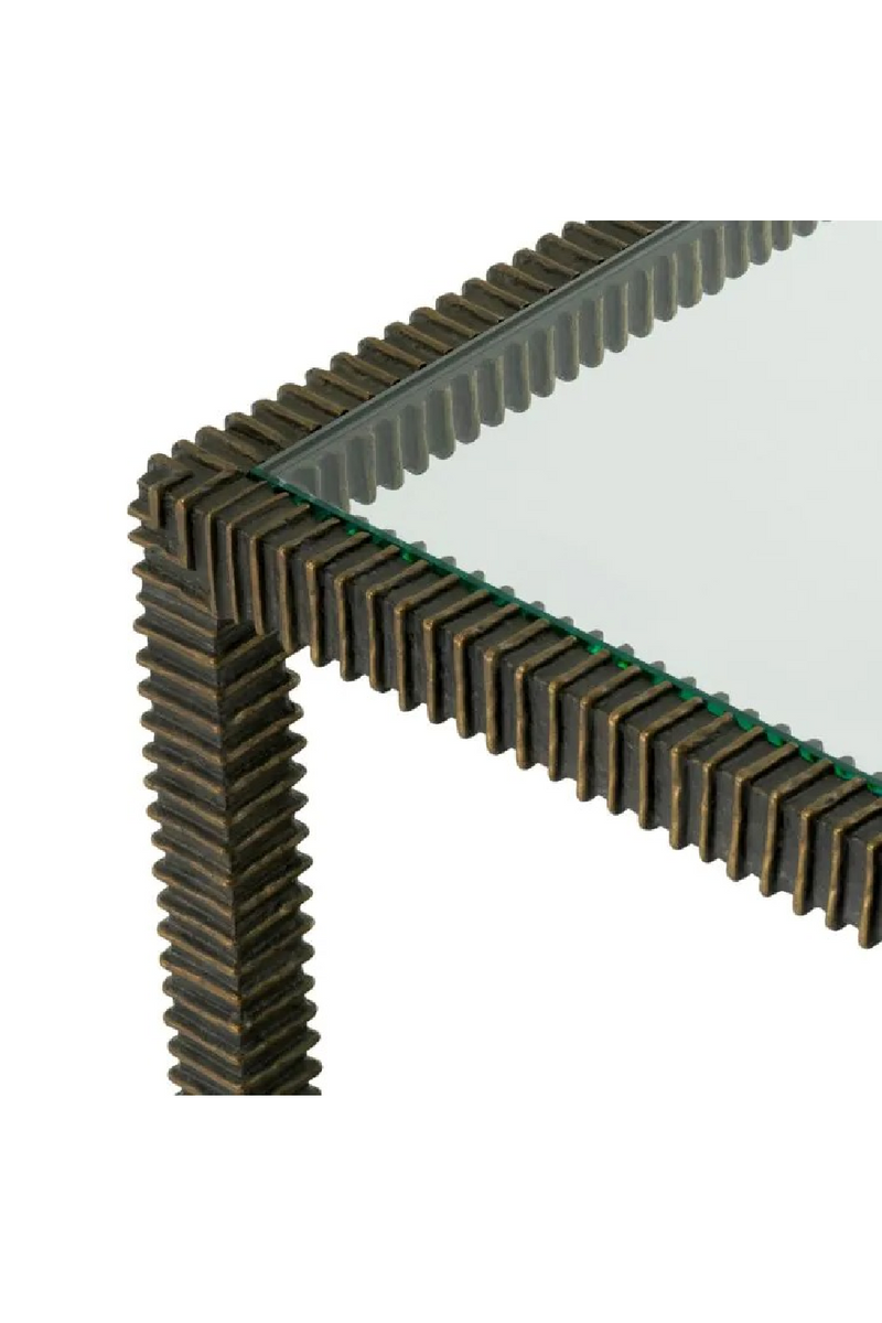 Bronze Framed Glass Side Table | Eichholtz Bethesda | Oroatrade.com