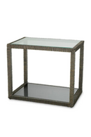 Bronze Framed Glass Side Table | Eichholtz Bethesda | Oroatrade.com