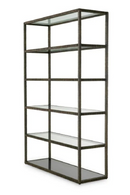Bronze-Framed Shelf Cabinet | Eichholtz Bethesda | Oroatrade.com