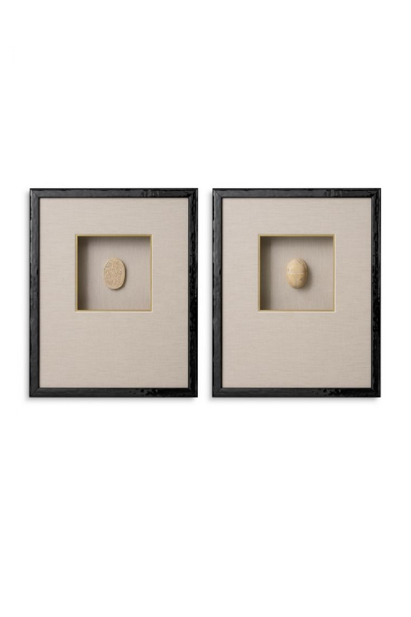 Stylized Scarab Wall Arts (2) | Eichholtz Inlay | Oroatrade.com