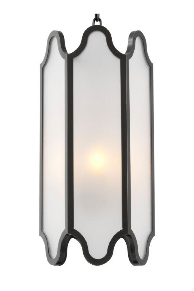 Bronze Framed Glass Pendant Lamp | Met x Eichholtz Rockefeller | Oroatrade.com