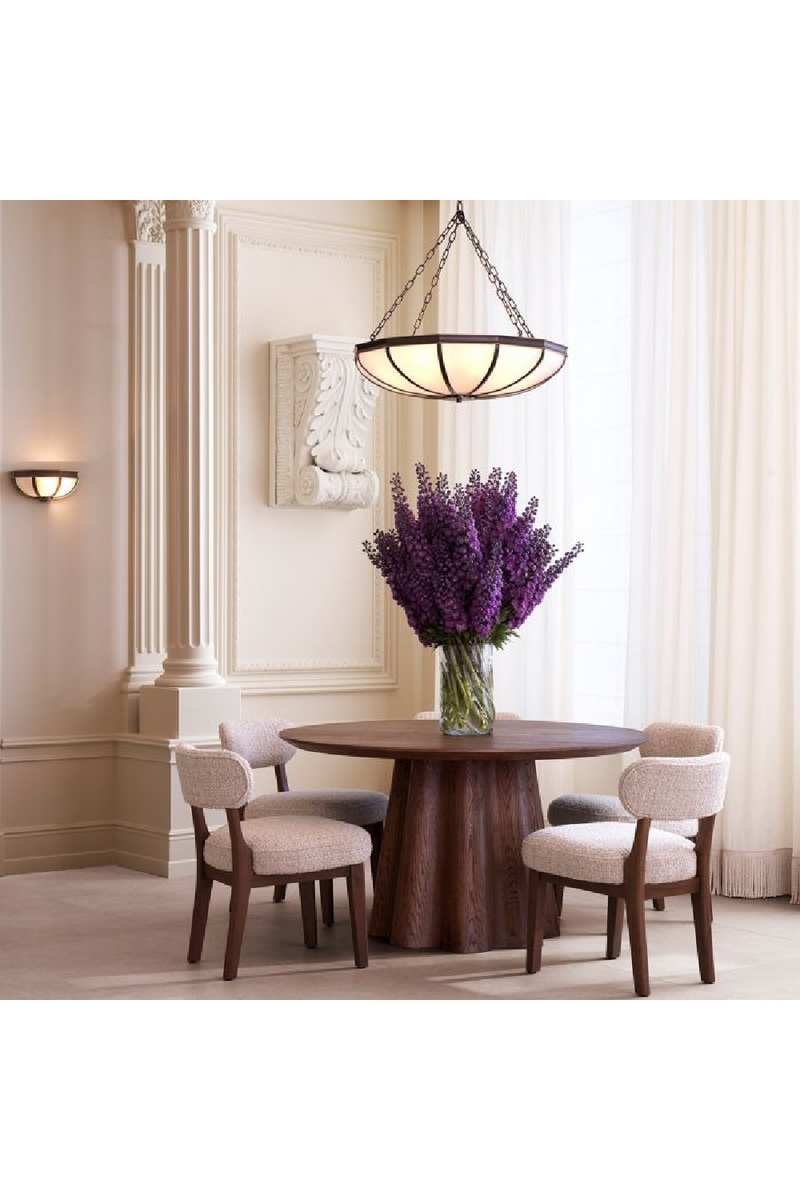 Oak Veneer Column Dining Table | The Met x Eichholtz | Oroatrade.com