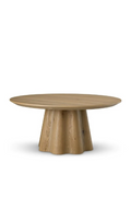 Oak Veneer Round Coffee Table | Eichholtz Papyrus | Oroatrade.com