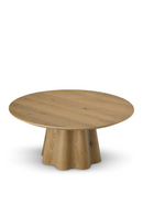 Oak Veneer Round Coffee Table | Eichholtz Papyrus | Oroatrade.com