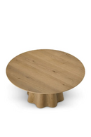 Oak Veneer Round Coffee Table | Eichholtz Papyrus | Oroatrade.com