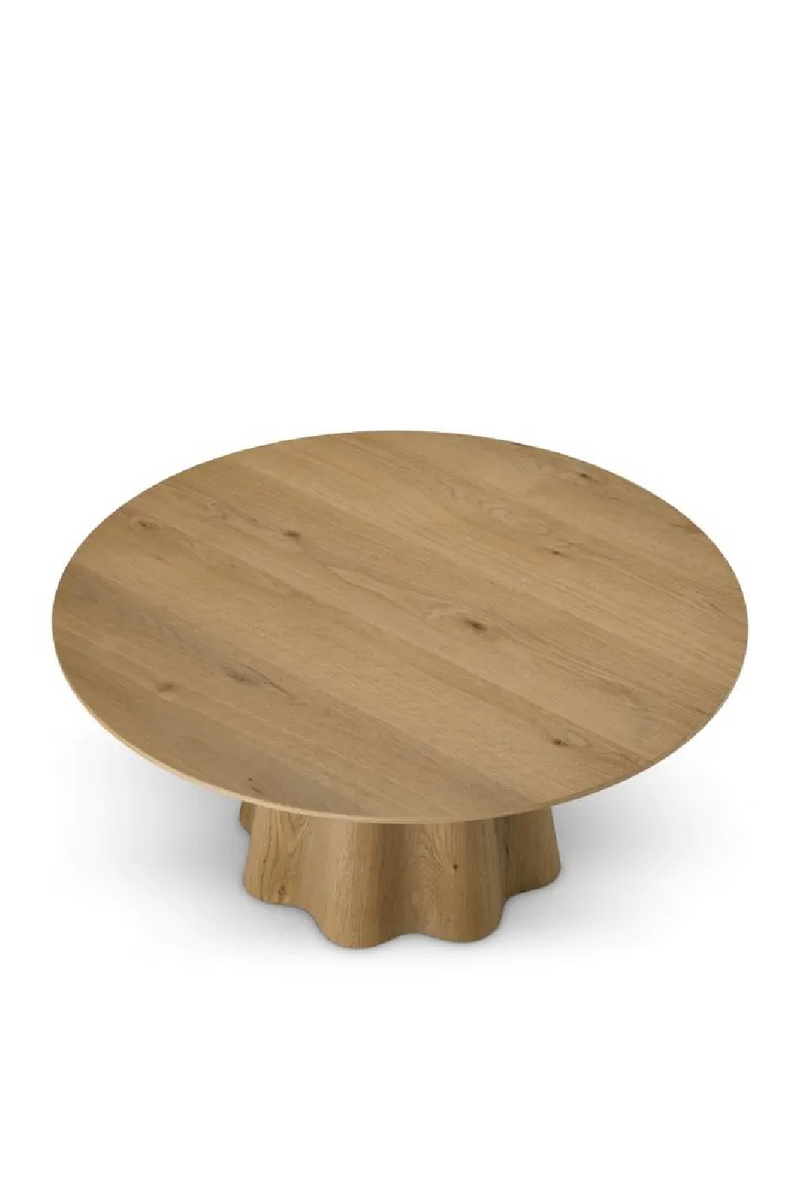 Oak Veneer Round Coffee Table | Eichholtz Papyrus | Oroatrade.com
