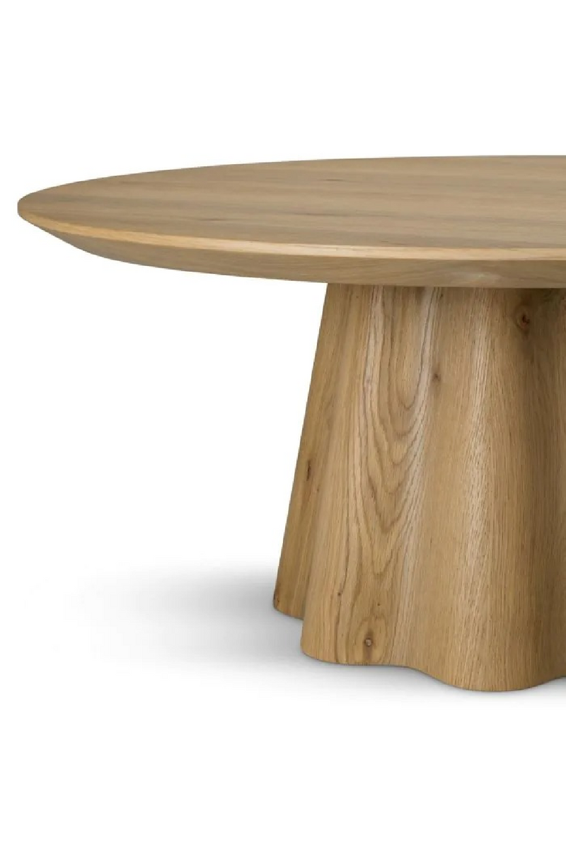 Oak Veneer Round Coffee Table | Eichholtz Papyrus | Oroatrade.com