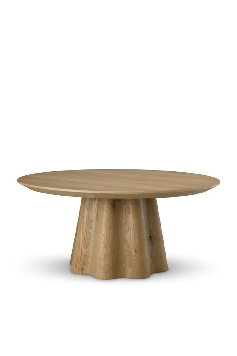 Oak Veneer Round Coffee Table | Eichholtz Papyrus | Oroatrade.com
