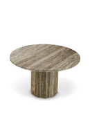 Round Travertine Dining Table | Met x Eichholtz Florence | Oroatrade.com