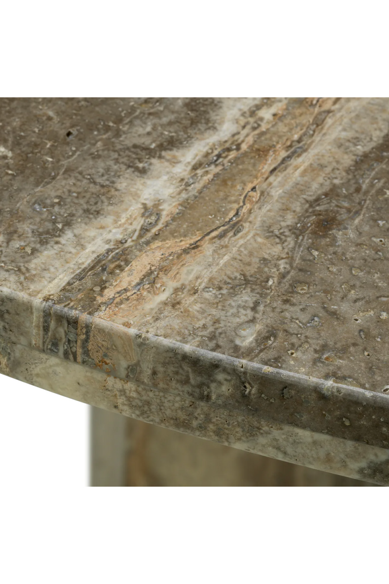Round Travertine Dining Table | Met x Eichholtz Florence | Oroatrade.com